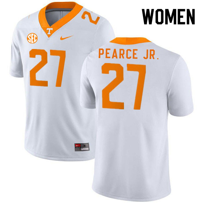 Women #27 James Pearce Jr. Tennessee Volunteers College Football Jerseys Stitched Sale-White